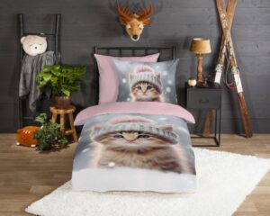 Kinderdekbedovertrek Good Morning Flanel Patt
