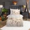 Dekbedovertrek Lilith Good Morning 1 persoons (140x200/220 cm) 100% katoen flanel ecru - 33513.01.01