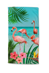 Strandlaken Good Morning Flamingo