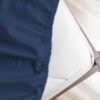 Hoeslaken Uni Good Morning 1 persoons (90x200 cm) 100% katoen jersey donkerblauw - 0200.22.42