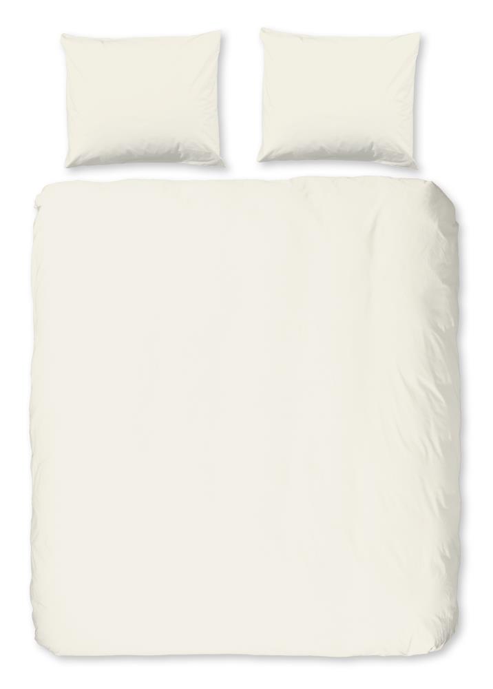 Dekbedovertrek Uni Good Morning 1 persoons (140x200/220 cm) 100% katoen flanel ecru - 0310.01.01