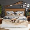 Dekbedovertrek Mark Good Morning 1 persoons (140x200/220 cm) 100% katoen flanel zand - 10174.02.01