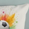 Kinderdekbedovertrek Counter Good Morning 1 persoons (140x200/220 cm) 100% katoen renforcé ecru - 33481.01.01 Overtrek voor kinderen met moderne voetbalprint 33481 counter kwaliteit foto