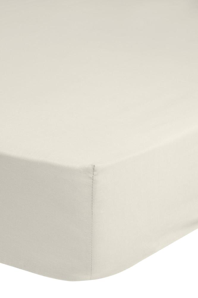 Hoeslaken Uni Good Morning 1 persoons (80x200 cm) 100% katoen renforcé ecru - 0270.01.41