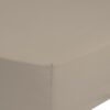 Hoeslaken Uni Good Morning 1 persoons (80x200 cm) 100% katoen renforcé beige - 0270.18.41