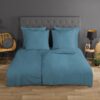 Dekbedovertrek Uni Good Morning 155x220 cm 100% katoen renforcé adria blauw - 0270.26.12