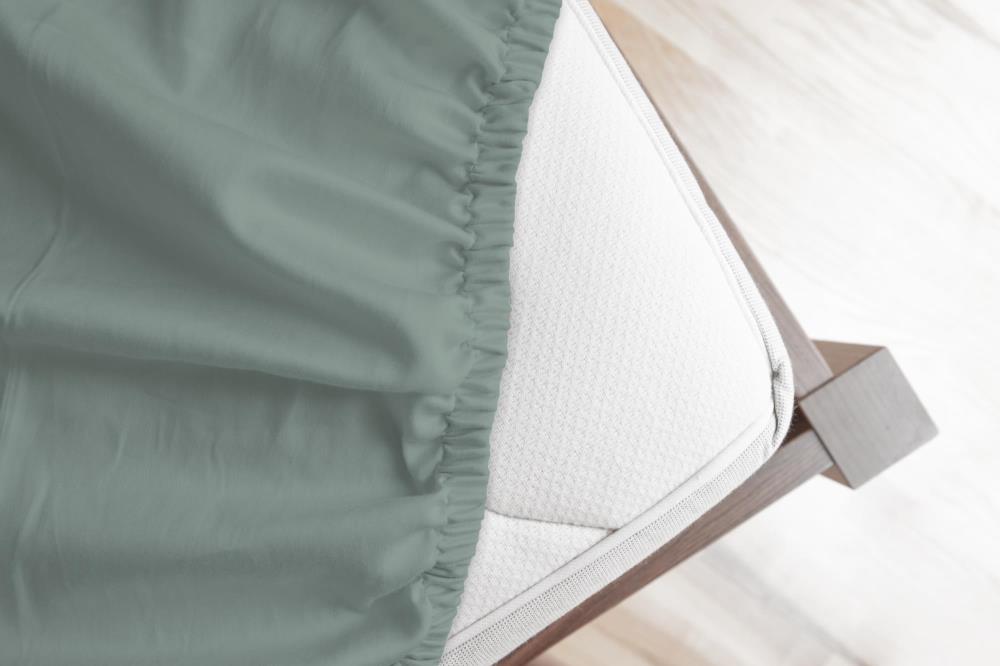 Hoeslaken Uni Good Morning 1 persoons (80x200 cm) 100% katoen renforcé lichtsalie - 0270.49.41