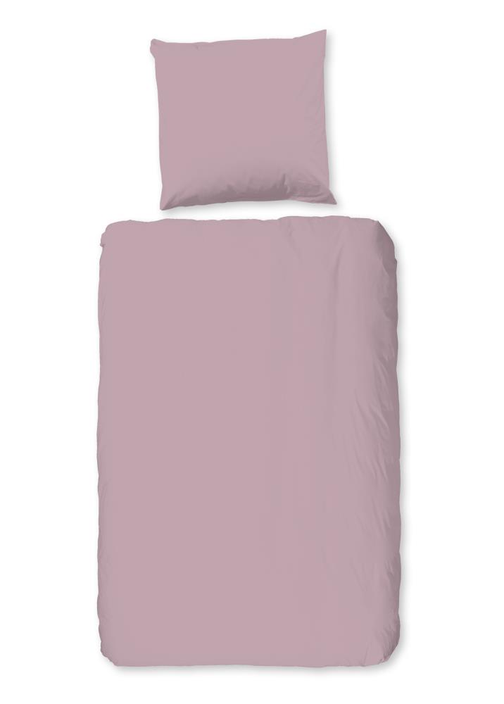 Dekbedovertrek Uni Good Morning 155x220 cm 100% katoen renforcé zacht roze - 0270.74.12