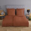 Dekbedovertrek Uni Good Morning 155x220 cm 100% katoen renforcé terra - 0270.87.12