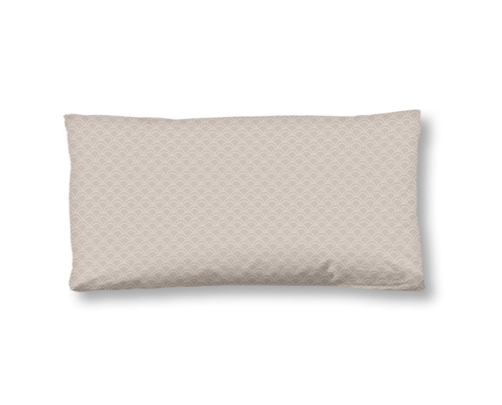 Kussensloop Kimiko HIP 40x80 cm 100% katoen satijn grijs - 33652.03.74